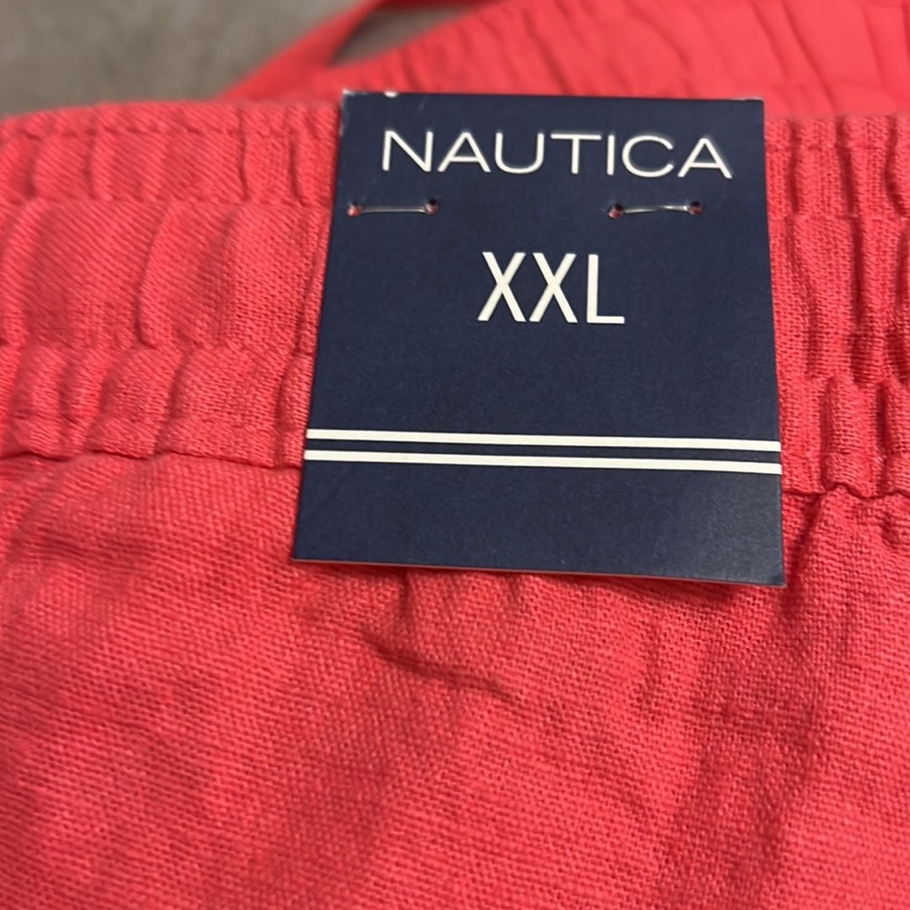 (NWT) NAUTICA Ladies Linen’s Blend Pull On Shorts (Rose Coral (Pink)